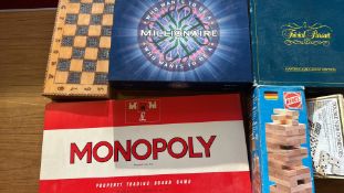 Group of board games and tabletop classics