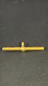 9ct Gold t-bar Weight 2.9g