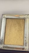 White metal large picture frame (height 33cm)