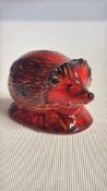 Anita Harris small hedgehog signed in gold
