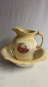 Empress Ironstone Staffordshire wash jug and basin
