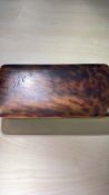 Tortoise shell box & brush set