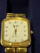 Avia Gold Plated Swiss Quartz watch In Box