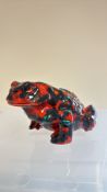 Anita Harris large toad signed in gold