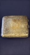 Silver cigarette case, Birmingham hallmark Weight