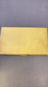 Large silver cigarette/card case Weight 218g