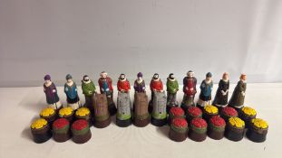 Resin Wars of the Roses Tudor Chess Set, 32 Pieces