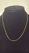 9ct Gold chain Weight 3.3g