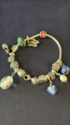Silver charm bracelets Weight 53g