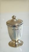 Silver lidded pot Birmingham