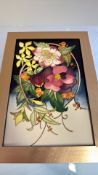 Moorcroft framed plaque ODE to winter