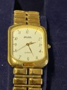 Avia Gold Plated Swiss Quartz watch In Box