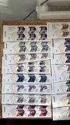 Collection of mint stamps to include 24 x 6 1st cl