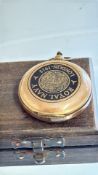 Boxed brass royal navy compass