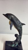 Bronze Dolphin Sculpture