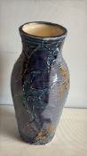 Helen Rushworth studio pottery vase- chip to rim
