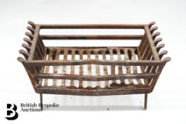 Two Medium Cast Iron Fire Baskets