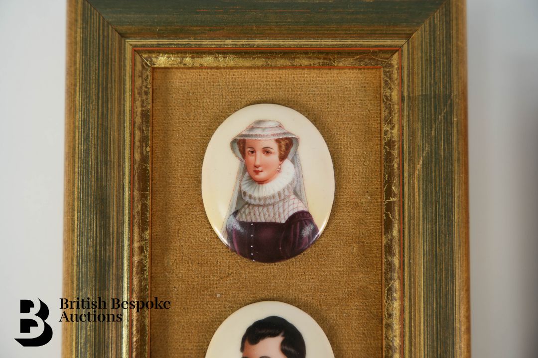 Three Painted Miniature Porcelain Plaques - Image 2 of 4