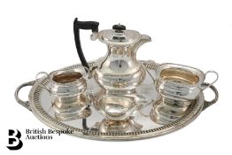 George V Silver Coffee Trio and Sauce Boat