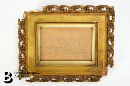 Sir Edwin Landseer 19th Century Sketch on Buff Paper