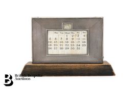 Silver Desk Calendar