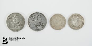 Four English Silver Coins