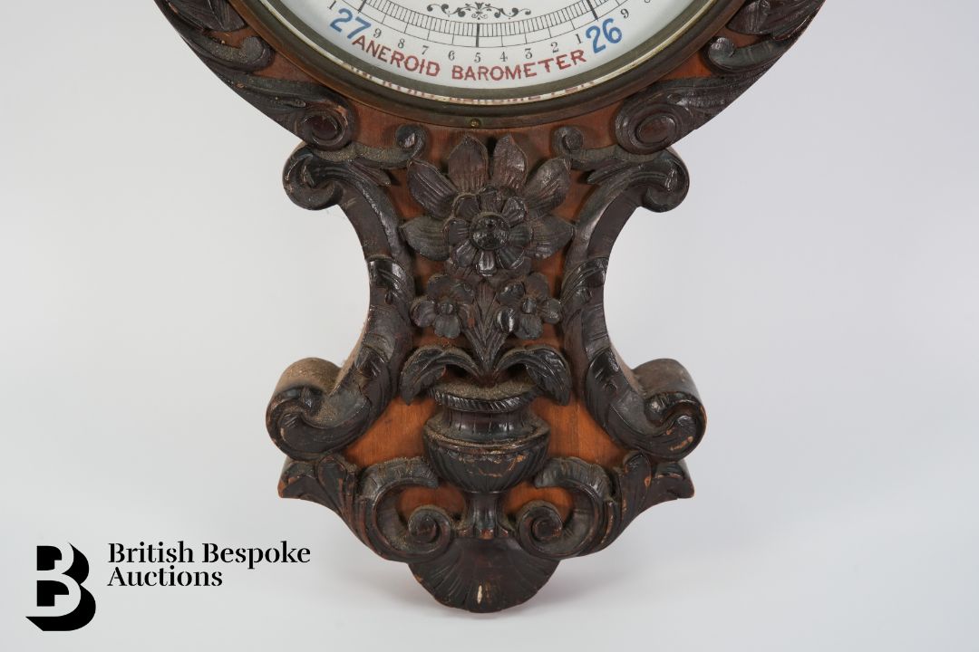 Large Banjo Barometer - Image 4 of 6