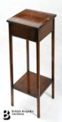 Mahogany and Walnut Torchere