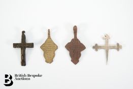 European Cross Pendants and Silver Cross