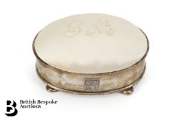 Italian Romeo Miracoli Silver and Silk Ring Box