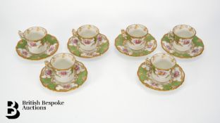 Six Coalport Demitasse and Saucers