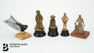 Five Vintage Motoring Mascots