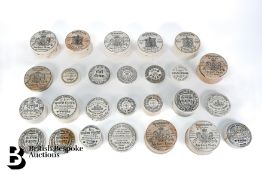 Collection of Victorian Ceramic Pot Lids