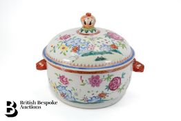 Chinese Famile Rose Pot and Cover