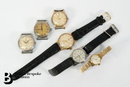 Six Vintage Wrist Watches