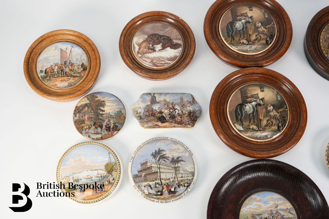 Collection of Pratt Ware Victorian Pot Lids - Image 2 of 3