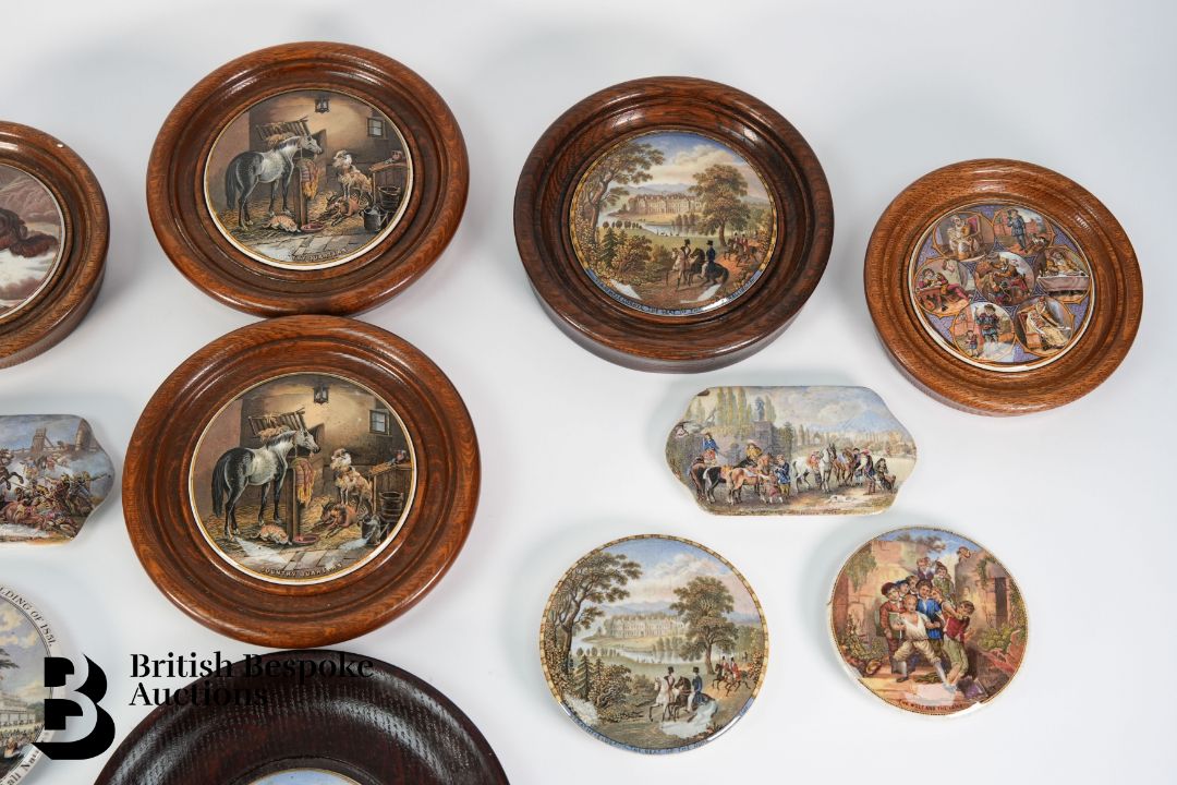 Collection of Pratt Ware Victorian Pot Lids - Image 3 of 3