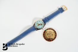 Stainless Steel Mickey Mouse Wrist Watch