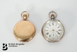 Gold Plated Full Hunter Pocket Watch