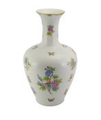 Large Herend Queen Victoria Pattern Vase