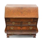 19th Century Inlaid Marquetry Bombe Bureau