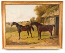 John Frederick Herring Senior (1795-1865) - Two Bay Hunters
