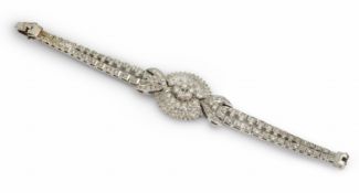 Lady's 18ct White Gold Diamond Bracelet