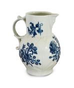 First Period Blue and White Worcester Jug