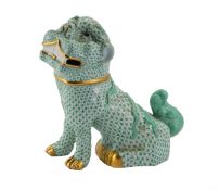 Large Herend Temple Dog