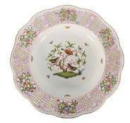 Substantial Lattice Border Herend Rothschild Charger