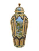 Important Herend Vase with Cover - Story of Babur I (1983-1985)