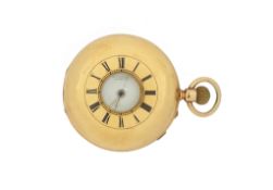Gentleman's T. R. Russell 18ct Yellow Gold Half Hunter Pocket Watch