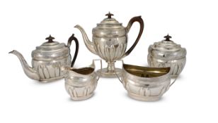 George III Silver Five Piece Tea Set