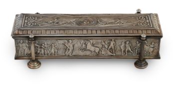 Victorian Silver Plated Pen Box